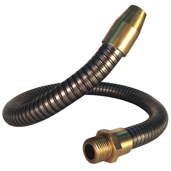 Coolant Hose, 1/2 in.Pipe, 9 in.L, Gray