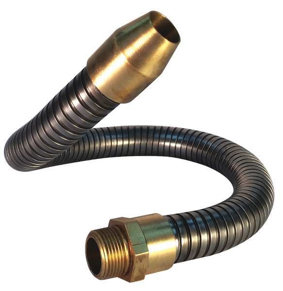 Coolant Hose, 3/4 in.Pipe, 24 in.L, Gray