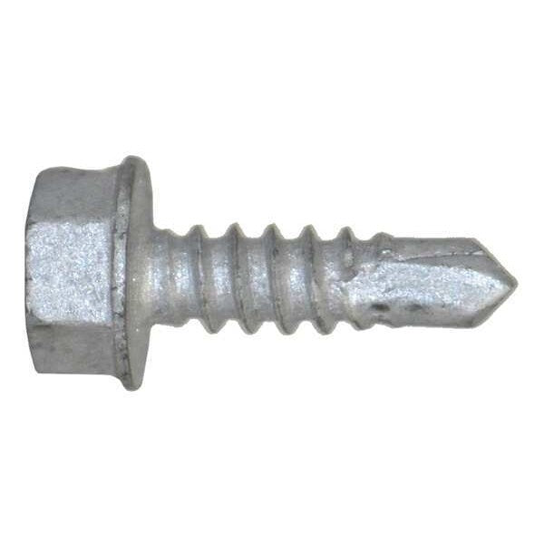 Self-Drilling Screw, #10 x 5/8 in, Climaseal Steel Hex Head Hex Drive, 500 PK