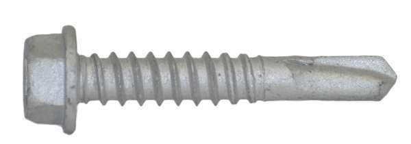 Self-Drilling Screw, #12 x 1 1/4 in, Climaseal Steel Hex Head External Hex Drive, 500 PK