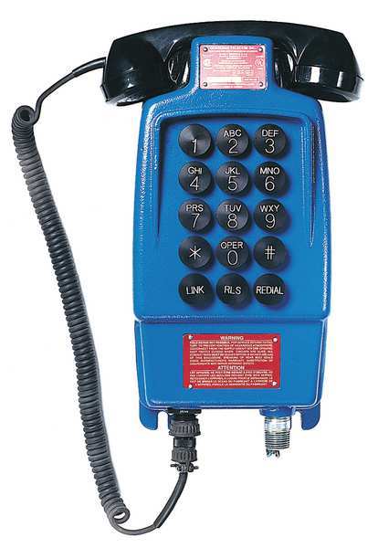 Explosion Proof Telephone, Blue