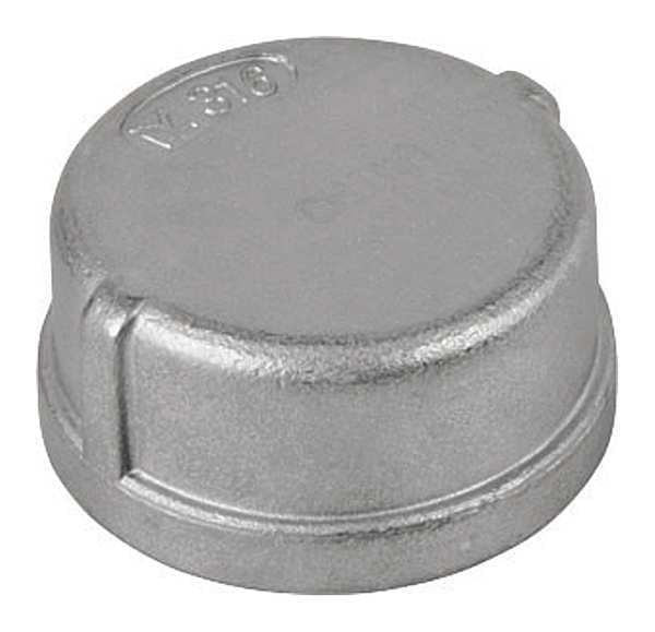 Conduit Cap, Thread, 2in, 1-3/16inL, 316 SS