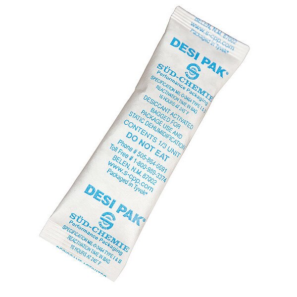 Desiccant, 3-1/2in. L, 1in W, 1/3 oz, PK700