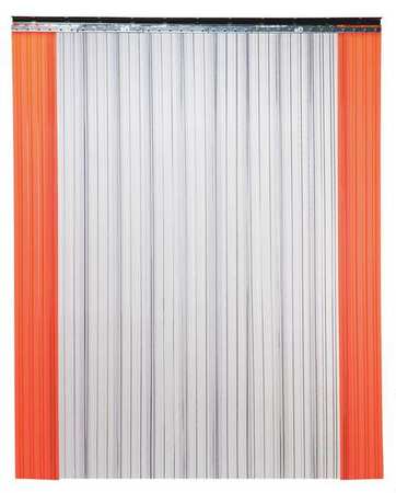 Industrial Strip Door, Ribbed, 10ftHx8ftW