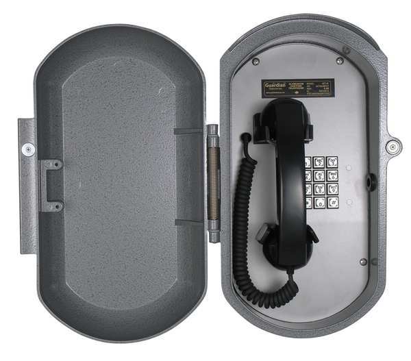 Aluminum Casting Telephone, VoIP, Wall Mount, Gray