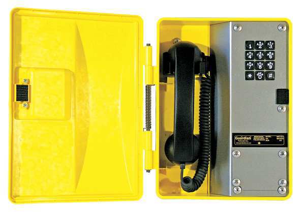 Weather Resistant Telephone, Curly Cord