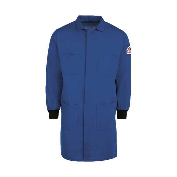 Men's Flame Resistant Lab Coat, Blue, Nomex, 3L