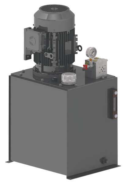 Power Unit, 1Stage, 208-230/460VAC, 2000psi