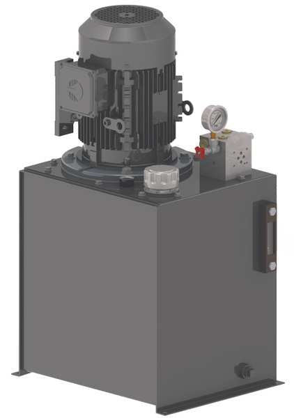 Power Unit, 1Stage, 208-230/460VAC, 1550psi