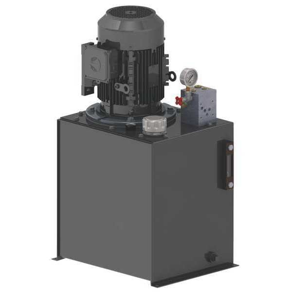 Power Unit, 1Stage, 208-230/460VAC, 600 psi