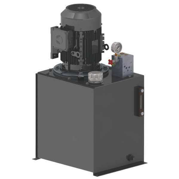 Power Unit, 1Stage, 208-230/460VAC, 650 psi