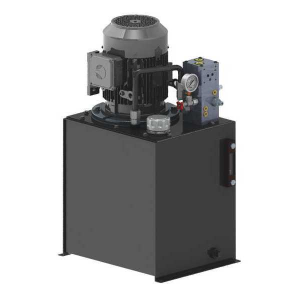Power Unit, 2Stage, 208-230/460VAC, 1500psi