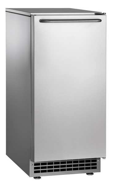 14 7/8 in W X 34 3/8 in H X 22 in D Ice Maker