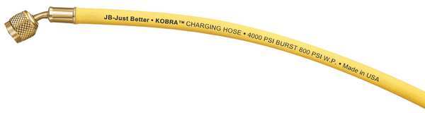 Charging/Vacuum Hose, Low Loss, 60 In, Yel