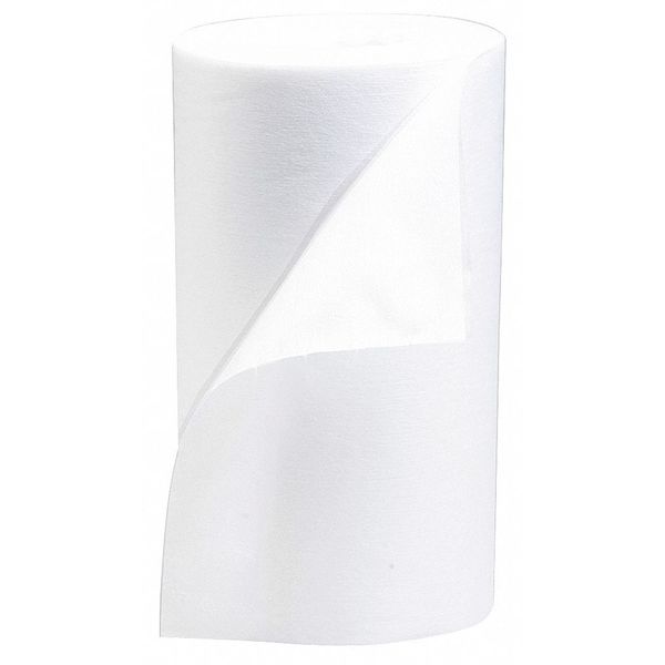 Refillable Wiping System, White, Refill, Polyester, Food Servive/ Grocery and Industrial Hygiene