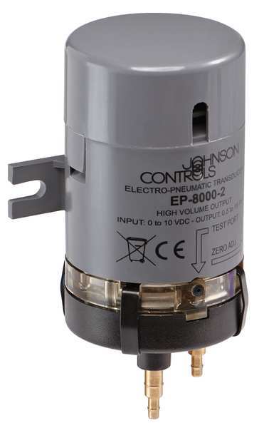 Electronic Pneumatic Transducer, 5/32 in or 1/4 in Barb, 18 to 25 psi