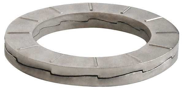 Wedge Lock Washer, Fits Bolt Size 8 mm Stainless Steel, Plain Finish, 200 PK