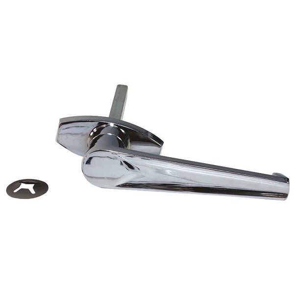 Outside L Handle, Chrome, 5/16 x 4-1/2 In