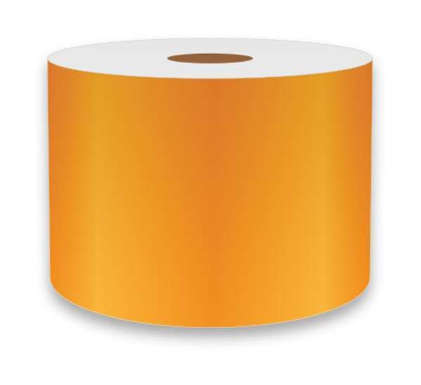 Label Tape, Orange, 3in W, For Mfr No. VnM4, REFON-3762