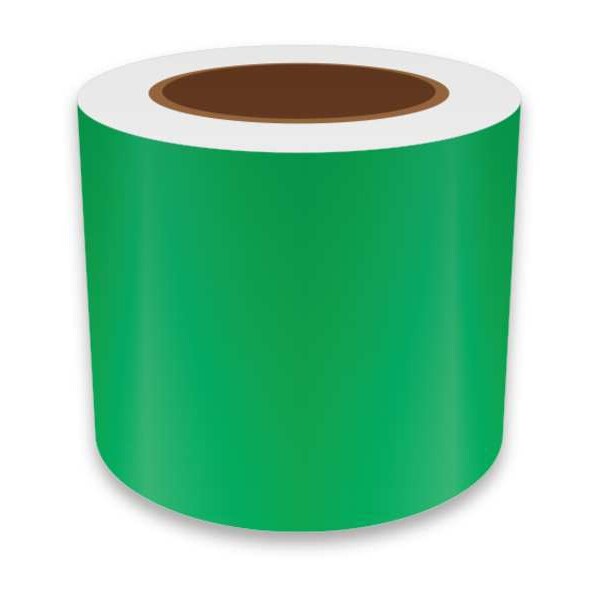 Label Tape, Green, 4in W, For Mfr No. VnM8
