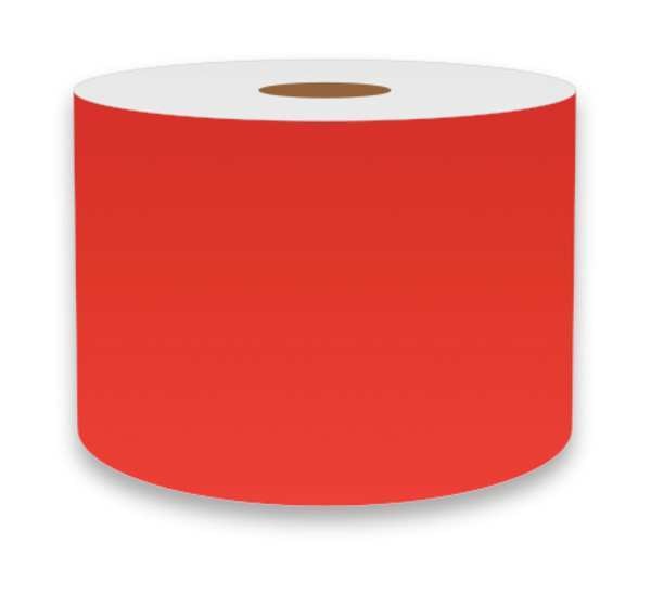 Label Tape, Orange, 3in W, For Mfr No. VnM4, FLUON-3762
