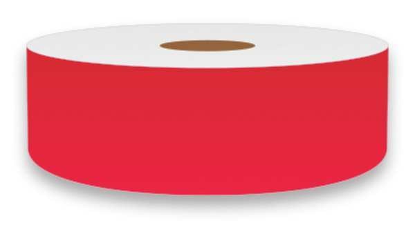 Label Tape, Red, 1in W, For Mfr No. VnM4, FLURD-3254