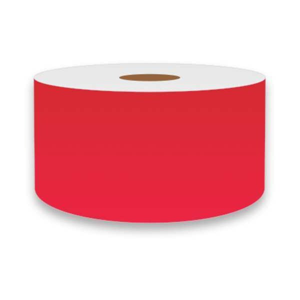 Label Tape, Red, 2in W, For Mfr No. VnM4, FLURD-3508