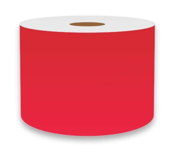 Label Tape, Red, 3in W, For Mfr No. VnM4