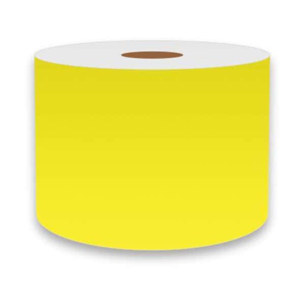 Label Tape, Yellow, 3in W, For Mfr No. VnM4, FLUYL-3762