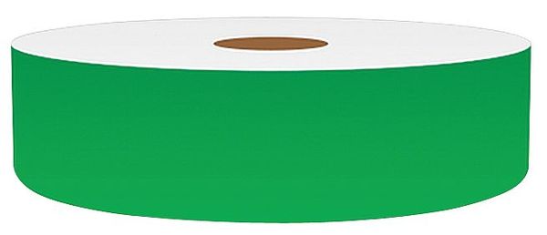 Label Tape, Green, Labels/Roll: Continuous