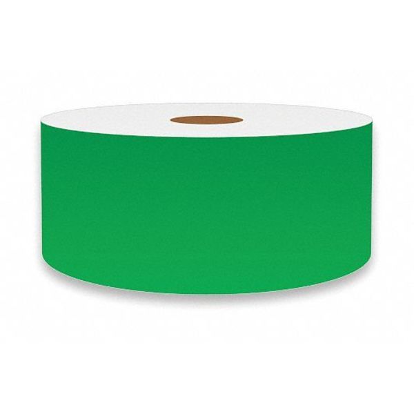 Label Tape, Green, Labels/Roll: Continuous