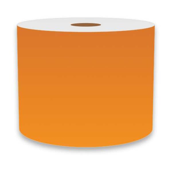 Label Tape, Orange, Labels/Roll: Continuous