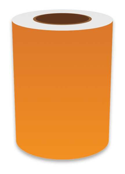 Label Tape, Orange, Labels/Roll: Continuous