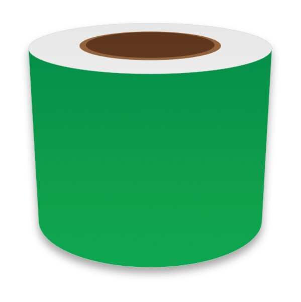 Label Tape, Green, Labels/Roll: Continuous