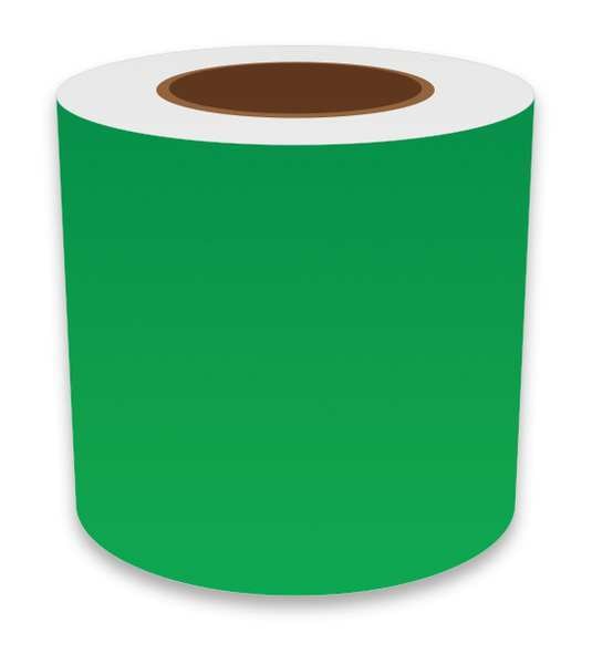 Label Tape, Green, Labels/Roll: Continuous