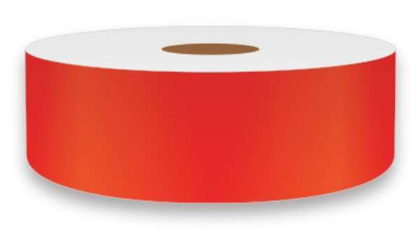 Label Tape, Red, 1in W, For Mfr No. VnM4, REFRD-3254