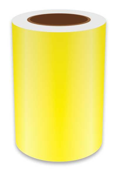 Label Tape, Yellow, 7in W, For Mfr No. VnM8