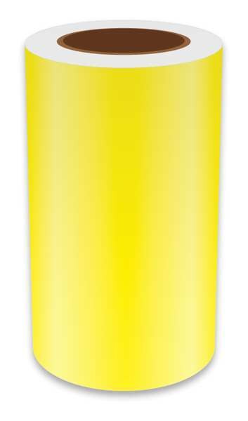 Label Tape, Yellow, 8in W, For Mfr No. VnM8
