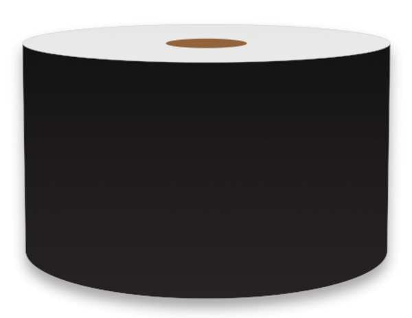 Label Tape, Black, Labels/Roll: Continuous