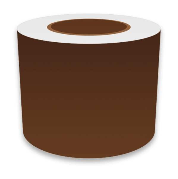 Label Tape, Brown, Labels/Roll: Continuous