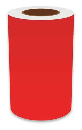 Label Tape, Red, Labels/Roll: Continuous