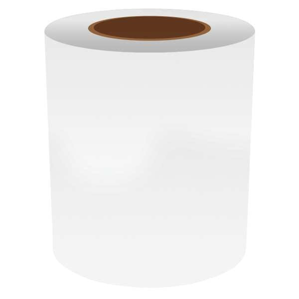 Label Tape, White, Labels/Roll: Continuous