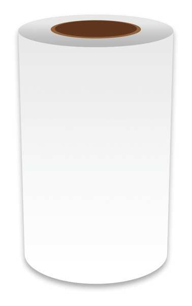 Label Tape, White, Labels/Roll: Continuous