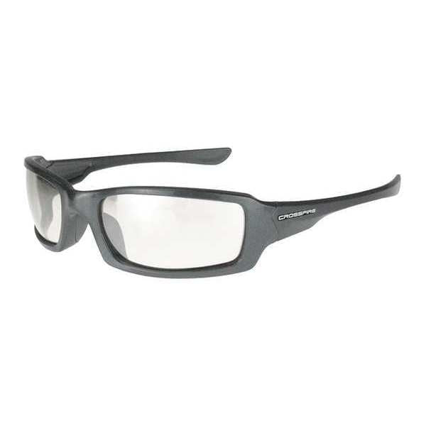 Safety Glasses, Wraparound I/O Mirror Polycarbonate Lens, Scratch-Resistant