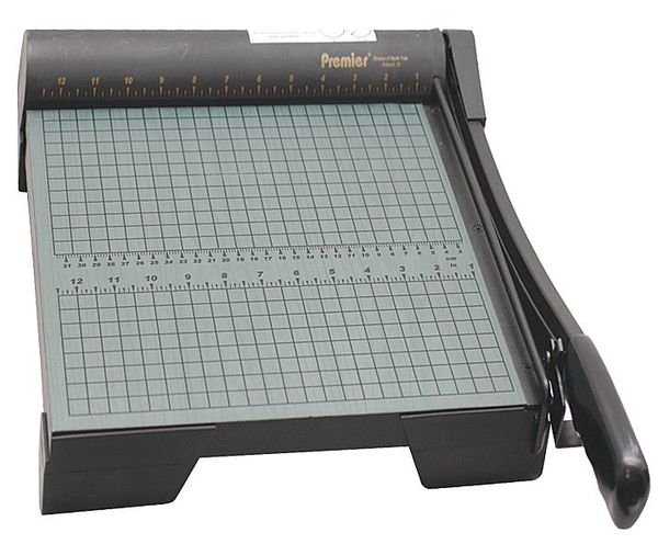 Guillotine Paper Trimmer, 19 in. L, Wood