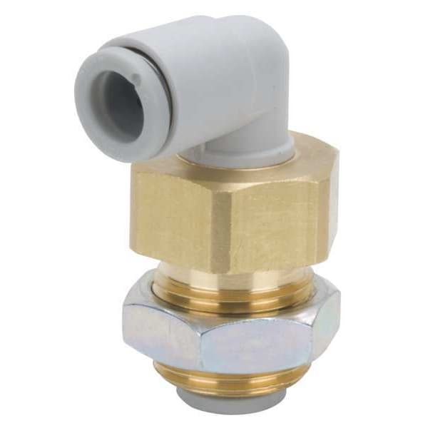 Bulkhead Union Elbow, 90 Deg, 10mm, Tube