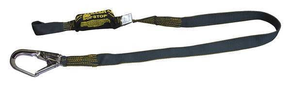 Arc Flash Rated Shock Absorbing Lanyard, 6 ft., 310 lb. Weight Capacity, Gray