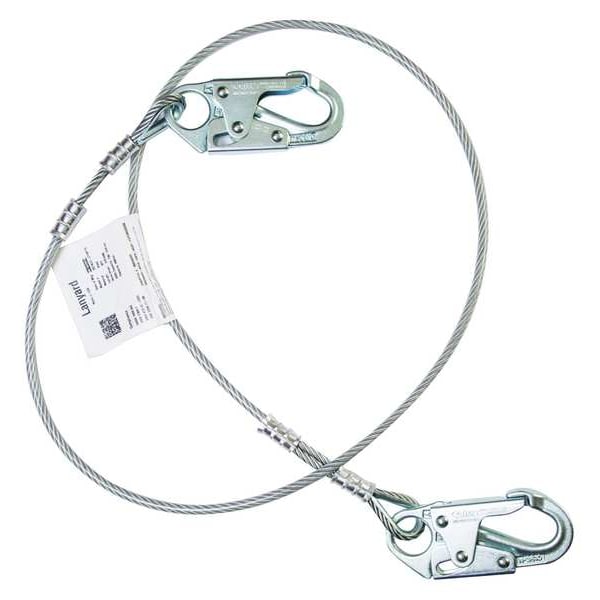 Positioning Lanyard, 6 ft., 310 lb. Weight Capacity, Silver