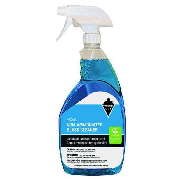 Liquid Glass Cleaner, 1 qt., Blue, Lavender, Trigger Spray Bottle