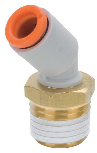 Male Elbow, 45 Deg, 1/4 in., TubexMNPT